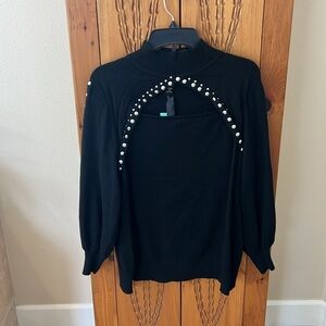 NWT Oliver O Mock neck peekaboo Sweater size 2XL